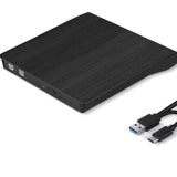 Maxbell External CD DVD Drive High Speed Data Transfer PC External DVD Recording black