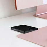 Maxbell External CD DVD Drive High Speed Data Transfer PC External DVD Recording black
