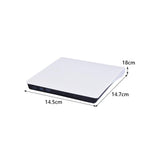 Maxbell External CD DVD Drive High Speed Data Transfer PC External DVD Recording white