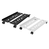 Maxbell Adjustable Mobile CPU Stand Under Desk CPU Holder with Locking Caster Wheels Black