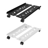 Maxbell Adjustable Mobile CPU Stand Under Desk CPU Holder with Locking Caster Wheels Black