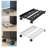 Maxbell Adjustable Mobile CPU Stand Under Desk CPU Holder with Locking Caster Wheels Black