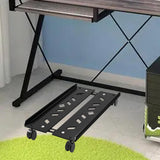 Maxbell Adjustable Mobile CPU Stand Under Desk CPU Holder with Locking Caster Wheels Black