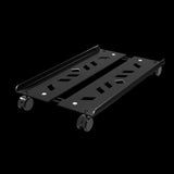Maxbell Adjustable Mobile CPU Stand Under Desk CPU Holder with Locking Caster Wheels Black