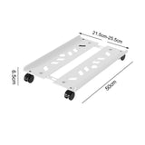 Maxbell Adjustable Mobile CPU Stand Under Desk CPU Holder with Locking Caster Wheels White