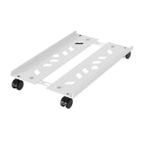 Maxbell Adjustable Mobile CPU Stand Under Desk CPU Holder with Locking Caster Wheels White