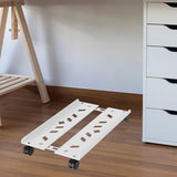 Maxbell Adjustable Mobile CPU Stand Under Desk CPU Holder with Locking Caster Wheels White
