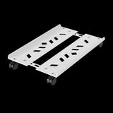 Maxbell Adjustable Mobile CPU Stand Under Desk CPU Holder with Locking Caster Wheels White