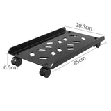 Maxbell Mobile CPU Stand PC Floor Cart Fits Most PC Easy Installation PC Tower Stand Black