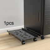 Maxbell Mobile CPU Stand PC Floor Cart Fits Most PC Easy Installation PC Tower Stand Black