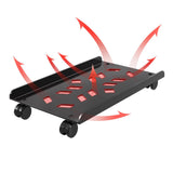Maxbell Mobile CPU Stand PC Floor Cart Fits Most PC Easy Installation PC Tower Stand Black