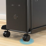 Maxbell Mobile CPU Stand PC Floor Cart Fits Most PC Easy Installation PC Tower Stand Black