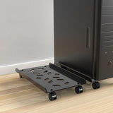 Maxbell Mobile CPU Stand PC Floor Cart Fits Most PC Easy Installation PC Tower Stand Black