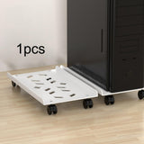 Maxbell Maxbell Mobile CPU Stand PC Floor Cart Fits Most PC Easy Installation PC Tower Stand White