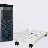 Maxbell Maxbell Mobile CPU Stand PC Floor Cart Fits Most PC Easy Installation PC Tower Stand White