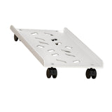 Maxbell Maxbell Mobile CPU Stand PC Floor Cart Fits Most PC Easy Installation PC Tower Stand White