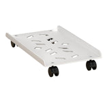 Maxbell Maxbell Mobile CPU Stand PC Floor Cart Fits Most PC Easy Installation PC Tower Stand White