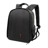 Maxbell DSLR Camera Backpack Camera Bag 9.8x6x13.3inch for Outdoor Activities Sturdy Black Red
