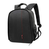 Maxbell DSLR Camera Backpack Camera Bag 9.8x6x13.3inch for Outdoor Activities Sturdy Black Red
