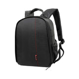 Maxbell DSLR Camera Backpack Camera Bag 9.8x6x13.3inch for Outdoor Activities Sturdy Black Red