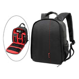Maxbell DSLR Camera Backpack Camera Bag 9.8x6x13.3inch for Outdoor Activities Sturdy Black Red