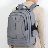 Maxbell Rolling Backpack Multipurpose Double Shoulder Bag for Overnight Travel Camping grey