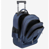 Maxbell Rolling Backpack Multipurpose Double Shoulder Bag for Overnight Travel Camping blue