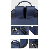 Maxbell Rolling Backpack Multipurpose Double Shoulder Bag for Overnight Travel Camping blue