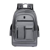 Maxbell Rolling Backpack Water Resistant Suitcase Bag for Camping Business Overnight grey