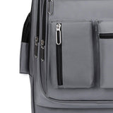Maxbell Rolling Backpack Water Resistant Suitcase Bag for Camping Business Overnight grey