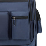 Maxbell Rolling Backpack Water Resistant Suitcase Bag for Camping Business Overnight blue