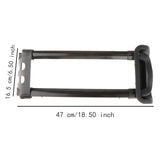 Maxbell Travel Luggage Pull Out Rod Replace Carrying Case Suitcase Telescopic Handle 47cmx16.5cm