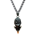 Maxbell Sun Wukong Pendant Necklace Fighting Buddha Necklace for Club Festival Party