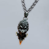 Maxbell Sun Wukong Pendant Necklace Fighting Buddha Necklace for Club Festival Party