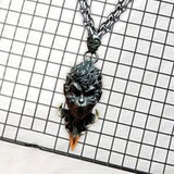 Maxbell Sun Wukong Pendant Necklace Fighting Buddha Necklace for Club Festival Party