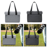 Maxbell Camera Insert Bag Portable Protection DSLR Slr Camera Protective Bag Inserts light grey