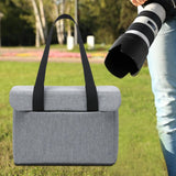 Maxbell Camera Insert Bag Portable Protection DSLR Slr Camera Protective Bag Inserts light grey