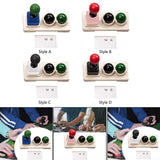Maxbell Keycaps Vintage Design Sturdy Gifts with Storage Box Gaming Joystick Keycaps Blue Base