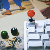 Maxbell Keycaps Vintage Design Sturdy Gifts with Storage Box Gaming Joystick Keycaps Blue Base