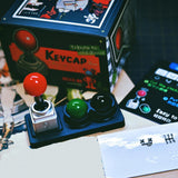 Maxbell Keycaps Vintage Design Sturdy Gifts with Storage Box Gaming Joystick Keycaps Blue Base