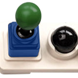 Maxbell Keycaps Vintage Design Sturdy Gifts with Storage Box Gaming Joystick Keycaps Blue Base