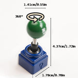 Maxbell Keycaps Vintage Design Sturdy Gifts with Storage Box Gaming Joystick Keycaps Blue Base