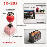Maxbell Keycaps Vintage Design Sturdy Gifts with Storage Box Gaming Joystick Keycaps Pink Base
