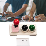 Maxbell Keycaps Vintage Design Sturdy Gifts with Storage Box Gaming Joystick Keycaps Pink Base