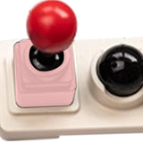 Maxbell Keycaps Vintage Design Sturdy Gifts with Storage Box Gaming Joystick Keycaps Pink Base