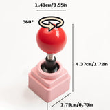 Maxbell Keycaps Vintage Design Sturdy Gifts with Storage Box Gaming Joystick Keycaps Pink Base