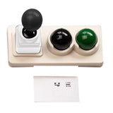 Maxbell Keycaps Vintage Design Sturdy Gifts with Storage Box Gaming Joystick Keycaps Silver Base