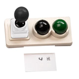 Maxbell Keycaps Vintage Design Sturdy Gifts with Storage Box Gaming Joystick Keycaps Silver Base