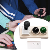 Maxbell Keycaps Vintage Design Sturdy Gifts with Storage Box Gaming Joystick Keycaps Silver Base