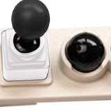 Maxbell Keycaps Vintage Design Sturdy Gifts with Storage Box Gaming Joystick Keycaps Silver Base